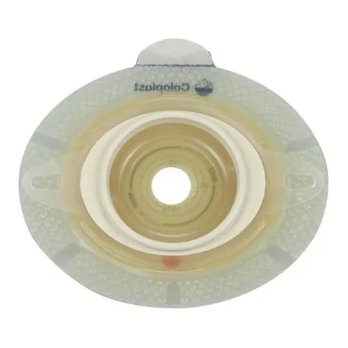 PLACA CONVEXA ADHESIVO DOBLE CARA CON AREA DE RECORTE DE 15 A 23 MM Y ARO DE ENSAMBLE 40 MM